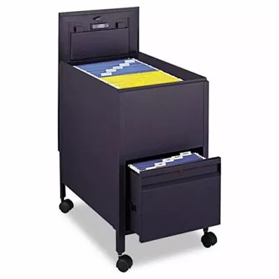 Safco® Locking Mobile Tub File With Drawer Letter Size Black (SAF5364BL) • $654.75