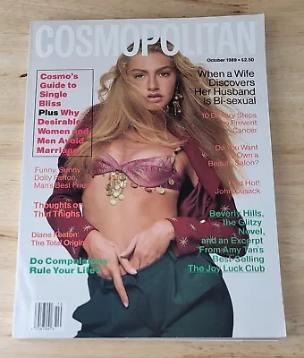 Vtg Cosmopolitan Magazine October 1989 Michaela Bercu • $15