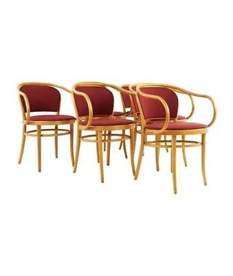 Le Corbusier For Thonet Mid Century Bentwood Dining Chairs - Set Of 6 • $3347