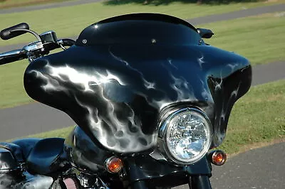 $143.94 • Buy 4  Windvest Black Replacement Screen Batwing Windshield Harley Touring Bagger