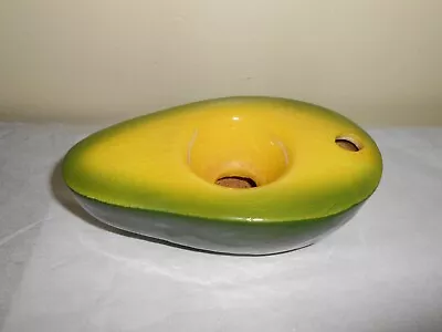 Vintage Cute Vegetable Green Avocado Small Plant Planter Ceramic Container • $12.99