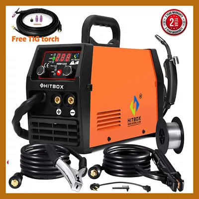 HITBOX 3 IN 1 MIG Welder ARC MMA LIFT TIG 110V/220V Welding Machine W/ TIG Torch • $158.88