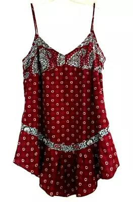 MODA INTERNATIONAL SILK SPAGHETTI STRAP CAMI TOP Size M • $11.50