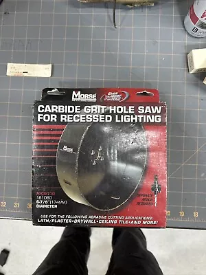 Morse ATCG110 6-7/8  Hole Saw Carbide Grit  New Recessed Lighting Saw • $35