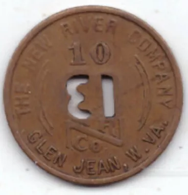 New River 13 Coal Mining Co Scrip Token 10c Glen Jean West Virginia WV Fayette D • $6.95