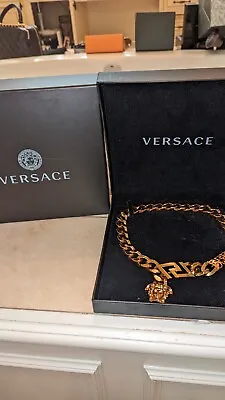 On Sale! Women's Or Men's Versace Medusa Necklace Made In Italy 100% Authentic  • $2199.99
