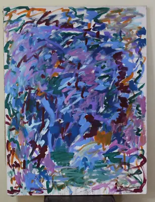 Amazing Joan Mitchell Oil On Canvas 1961 Large Painting In Good Condition • $699