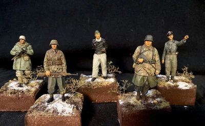 $98 • Buy Built Painted 1/35 Lot Of 5 German Figures Evolution Alpine Verlinden