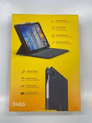 ZAGG Keyboard Messenger Folio 2 - Apple IPad 10.2/10.5 - 9/8/7/Air 3 - Charcoal • $19.99