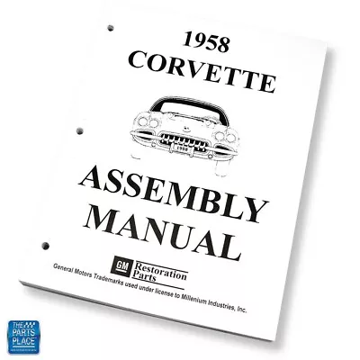 1958 Corvette Factory GM Assembly Manual Each • $51.24