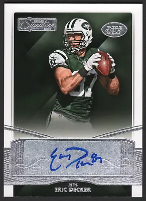 Eric Decker 2015 Donruss Signature Series Autograph #214 Jets Broncos WR Auto SP • $49