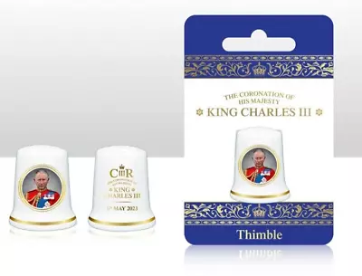 £5.99 • Buy King Charles Coronation Thimble Collectors Souvenir Memorabilia Gift