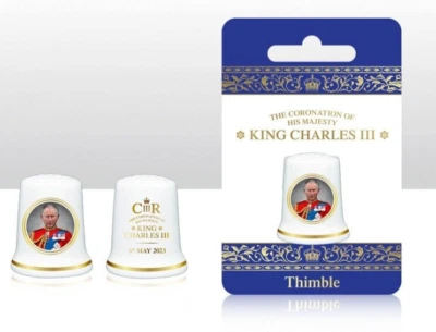£5.99 • Buy King Charles Coronation Thimble Collectors Souvenir Memorabilia Gift