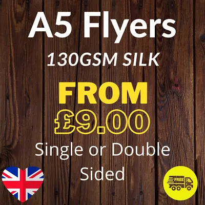 £60 • Buy A5 Flyers Full Colour Single Or Double Sided 130gsm Silk - 148mm X 210mm