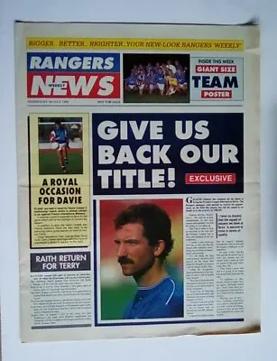 £9.95 • Buy RARE PROTOTYPE Glasgow Rangers News Newspaper 1988 Never Released For Sale
