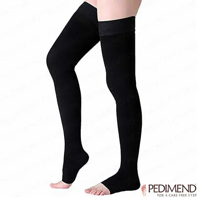 Pedimend Unisex Compression Socks Varicose Vein Tights Stocking 1Pair Leg Sleeve • £9.90