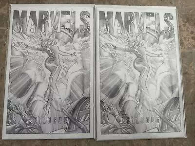 Marvels Epilogue #1 1:200 Alex Ross B&W Sketch Variant 2019 Lot Of 2 Huge Sale • $15.50