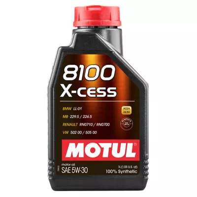 Motul Usa 8100 X-Cess 5W30 Oil 1 Liter Mtl108944 • $30.41