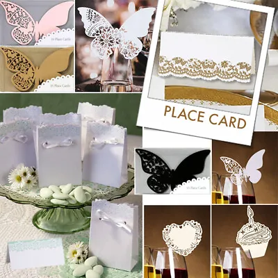 NAME PLACE CARD FAVOUR BAG Birthday Christmas Tea Wedding Wine Glass Party Treat • £3.90