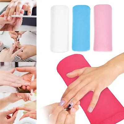 Soft Nail Art Hand Pillow Manicure Hand Holder Wrist Support Nail Rest Cushion • £4.18