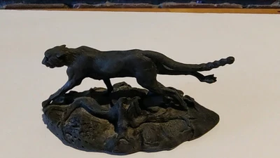 $58 • Buy Franklin Mint Cheetah Sculpture Wildlife Series By Polland