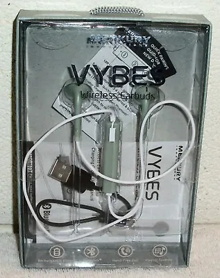 Merkury Innovations VYBES Wireless Bluetooth Earbuds W/ Volume Control  *NEW* • $10