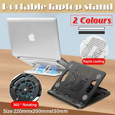 Laptop Stand Notebook Foldable Adjustable Table Portable Lazy Computer Desk AU • $12.25