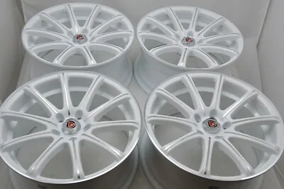 4 New DDR Elite 18x8 5x114.3 38mm White Machined Finish 18  Wheels Rims • $749