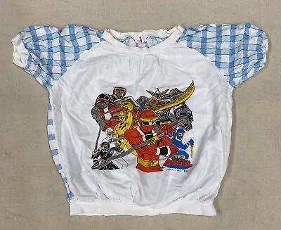 Vintage Bandai Power Rangers Ninja Kakuranger  Sentai Shirt Kids Youth Size 1994 • $84.29