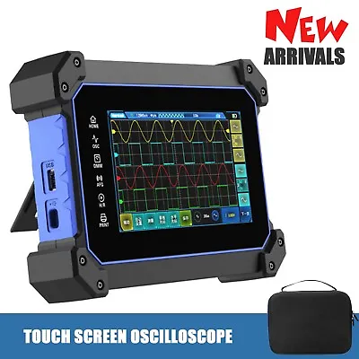 Hantek Touch Screen Handheld Oscilloscope 2CH/4CH Max250MHz Signal Source DMM • £183.99