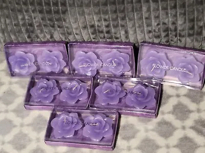 Purple Floating Flower Candle 2Pk Lunaura  • $3