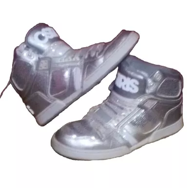Osiris Shoes Womens 9 Silver Sequin NYC 83 SLM Girls Skateboard Sneakers • $23.60
