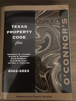 O'Connor's Texas Property Code Plus 2021-2023 • $130