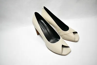 $24.99 • Buy Amanda Smith Shoes Open-Toe High Heels Natural Size 9.5  Women's 