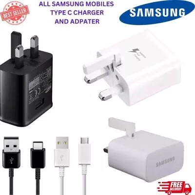 £12.29 • Buy 45W Super Fast UK Plug Charger Adapter USB-C Cable For Samsung S21 S22 Ultra 5G
