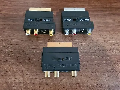 £4 • Buy Scart To 3 X RCA RCA's Phono Phonos Video & Audio AV Adapter With Input Output