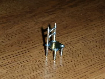 Dollhouse Miniature - Brass Chair • $1.99