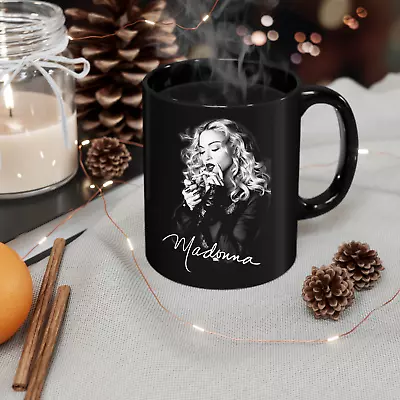 Madonna Singer Coffee Tea Mug Black 11Oz Gift For Fan Family Friend • $10.99