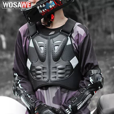 WOSAWE Adult Motorcycle Body Armor Vest Motorcross Racing Anti Impact Protection • $44.25