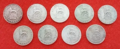 £15.99 • Buy 9 X George V Sixpence Coins 1912 - 1927    #P5188