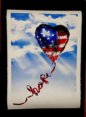 Mr. Brainwash HOPE Independence Day Art Print Silkscreen S/N Only 95! Sold Out • $1199.99