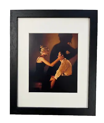 Jack Vettriano FRAMED Print At Last My Lovely Black FrameSexy Erotic Blonde RARE • £18.75