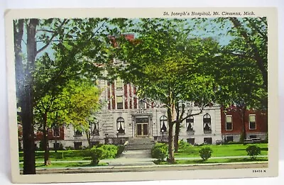 1952 Postcard St Joseph's Hospital Mt Clemens Mi • $0.99