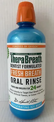 $19.25 • Buy THERABREATH FAMILY/JUMBO SIZE Fresh Breath Oral Rinse Icy Mint 33.8 Oz Exp 2/25