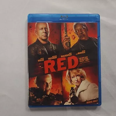 RED (Blu-ray 2010) Morgan Freeman Bruce Willis • $2.35