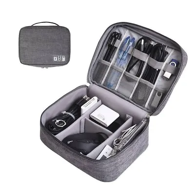 Gadget Organiser Travel Carry Bag Case For Desktop Storage Usb Cables • £7.99