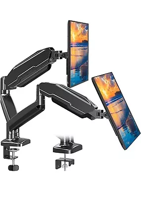 Dual Monitor Mount Fits 13 To 32 Inch Computer Screen Height Adjustable Monitor • $50