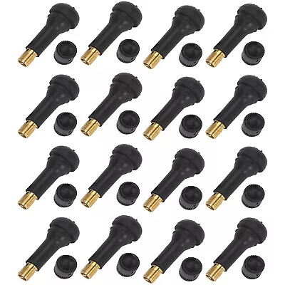 Car Tire Stem TR 413 TR413 Snap-In Tire Valve Stems Short Black Rubber - 150 Pcs • $27.99