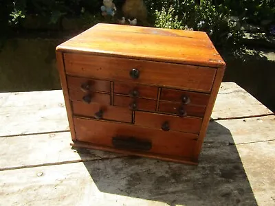 Antique Mahogany Collectors Drawers Edwardian Era Scratch Built • £125