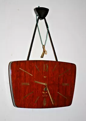Vintage Mid 1970s Majak (USSR) 7 Day 11 Jewel Hanging Wall Clock • £38